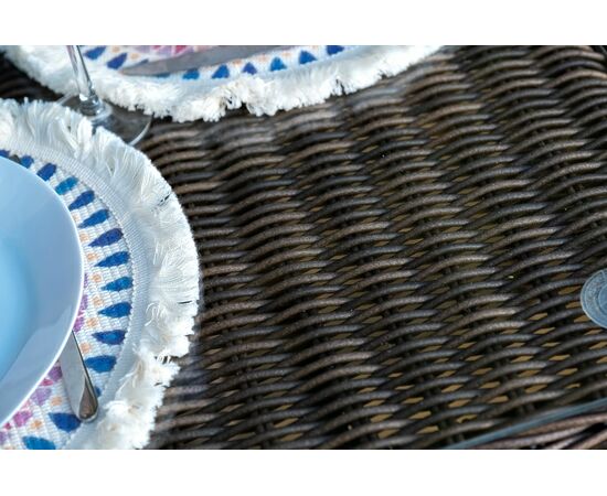 "Сицилия" обеденная группа плетеная, цвет коричневый, изображение 11 | Интернет магазин мебели и декора LifeDekor