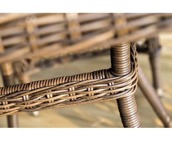 "Сицилия" обеденная группа плетеная, цвет коричневый, изображение 12 | Интернет магазин мебели и декора LifeDekor