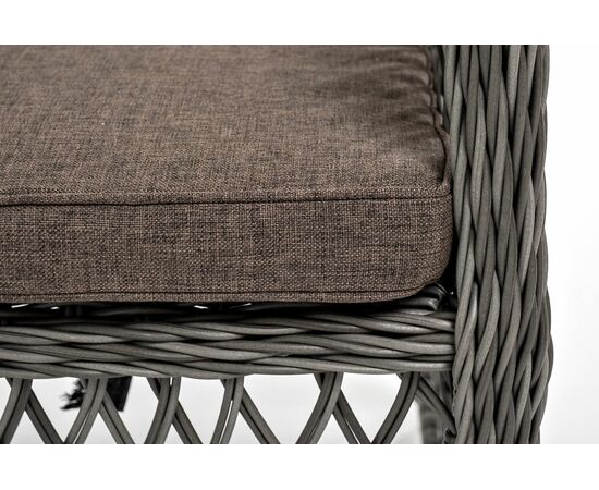 "Эспрессо–80 L" обеденная группа плетеная, цвет графит, изображение 8 | Интернет магазин мебели и декора LifeDekor