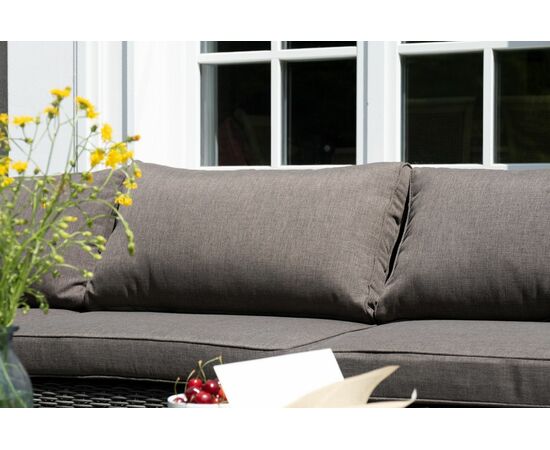 "Лунго" трансформирующаяся лаунж-зона из искусственного ротанга, цвет графит, изображение 8 | Интернет магазин мебели и декора LifeDekor