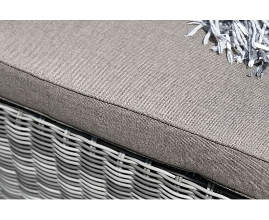 "Лунго" трансформирующаяся лаунж-зона из искусственного ротанга, цвет графит, изображение 10 | Интернет магазин мебели и декора LifeDekor