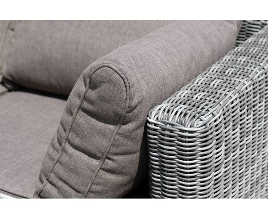 "Лунго" трансформирующаяся лаунж-зона из искусственного ротанга, цвет графит, изображение 11 | Интернет магазин мебели и декора LifeDekor