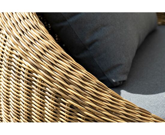 "Барселона" лаунж-зона из искусственного ротанга, цвет соломенный, изображение 16 | Интернет магазин мебели и декора LifeDekor