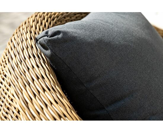 "Барселона" лаунж-зона из искусственного ротанга, цвет соломенный, изображение 17 | Интернет магазин мебели и декора LifeDekor