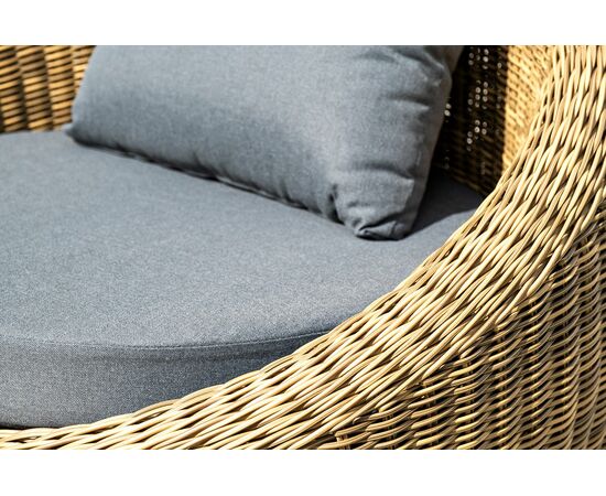 "Барселона" лаунж-зона из искусственного ротанга, цвет соломенный, изображение 18 | Интернет магазин мебели и декора LifeDekor