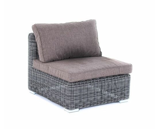 "Лунго" модуль диванный прямой с подушками, цвет графит, изображение 3 | Интернет магазин мебели и декора LifeDekor