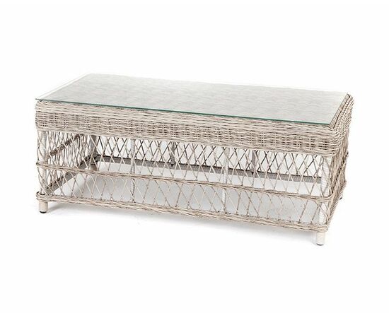 "Гранд Латте" стол журнальный из искусственного ротанга, цвет бежевый | Интернет магазин мебели и декора LifeDekor