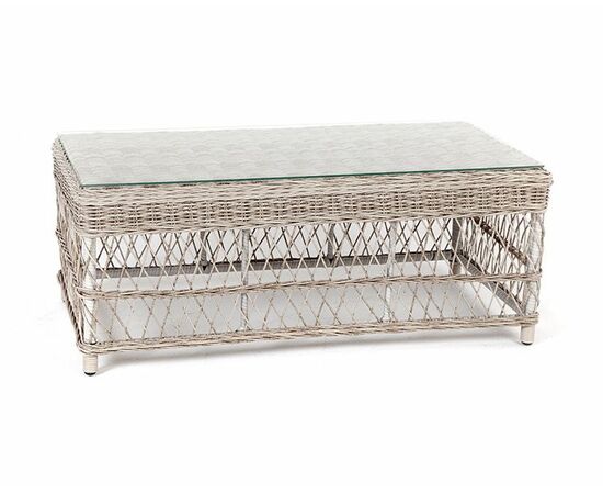 "Гранд Латте" стол журнальный из искусственного ротанга, цвет бежевый, изображение 2 | Интернет магазин мебели и декора LifeDekor