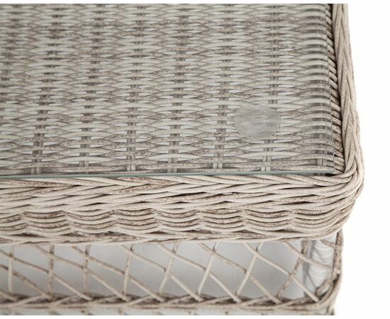 "Гранд Латте" стол журнальный из искусственного ротанга, цвет бежевый, изображение 3 | Интернет магазин мебели и декора LifeDekor