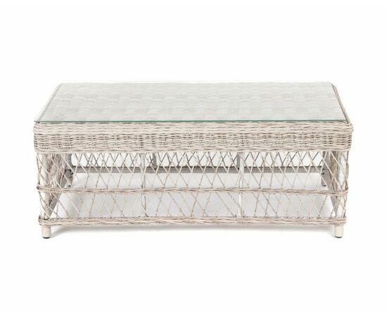 "Гранд Латте" стол журнальный из искусственного ротанга, цвет бежевый, изображение 5 | Интернет магазин мебели и декора LifeDekor