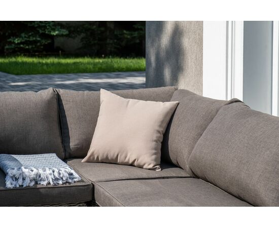 "Лунго" трансформирующаяся лаунж-зона из искусственного ротанга, цвет бежевый, изображение 12 | Интернет магазин мебели и декора LifeDekor