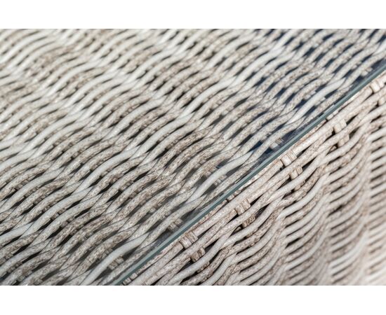 "Лунго" трансформирующаяся лаунж-зона из искусственного ротанга, цвет бежевый, изображение 16 | Интернет магазин мебели и декора LifeDekor