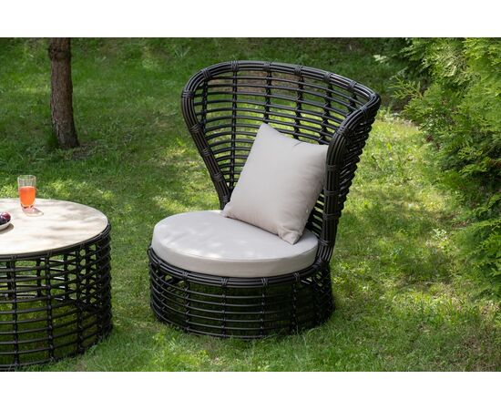 "Парма" кофейный комплект из искусственного ротанга, цвет бронзовый, изображение 6 | Интернет магазин мебели и декора LifeDekor