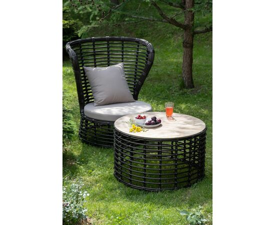 "Парма" кофейный комплект из искусственного ротанга, цвет бронзовый, изображение 24 | Интернет магазин мебели и декора LifeDekor