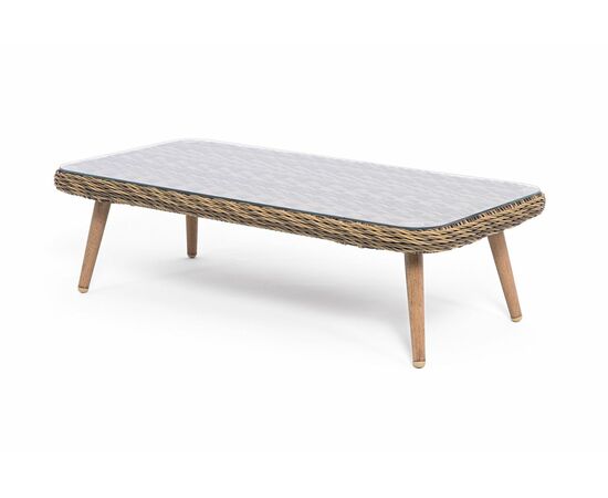 "Прованс" столик журнальный из ротанга, цвет соломенный | Интернет магазин мебели и декора LifeDekor