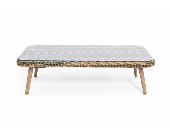 "Прованс" столик журнальный из ротанга, цвет соломенный, изображение 3 | Интернет магазин мебели и декора LifeDekor