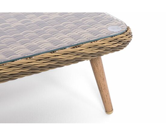 "Прованс" столик журнальный из ротанга, цвет соломенный, изображение 4 | Интернет магазин мебели и декора LifeDekor