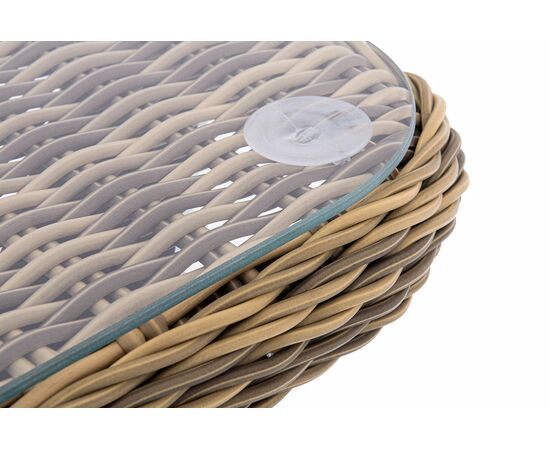 "Прованс" столик журнальный из ротанга, цвет соломенный, изображение 5 | Интернет магазин мебели и декора LifeDekor