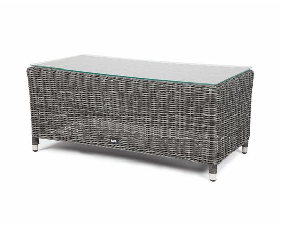 "Кон Панна" столик журнальный из искусственного ротанга, цвет графит | Интернет магазин мебели и декора LifeDekor