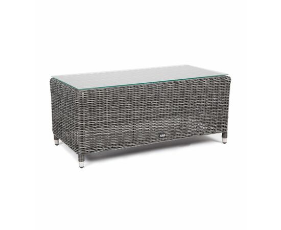 "Кон Панна" столик журнальный из искусственного ротанга, цвет графит, изображение 4 | Интернет магазин мебели и декора LifeDekor