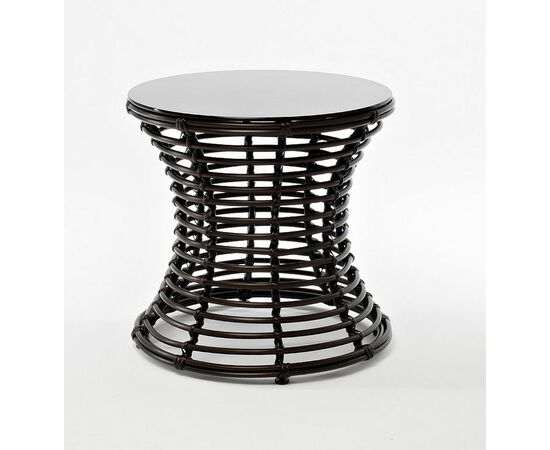 "Парма" кофейный столик из искусственного ротанга, цвет бронзовый | Интернет магазин мебели и декора LifeDekor