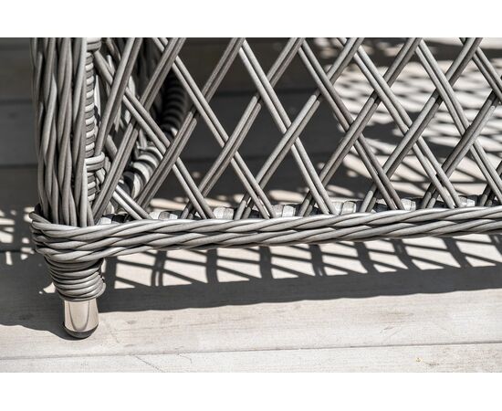 "Айриш" обеденная группа плетеная на 4 персоны, цвет графит, изображение 9 | Интернет магазин мебели и декора LifeDekor