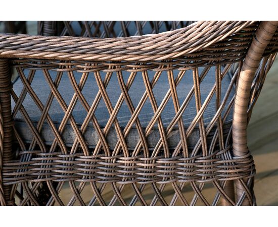 "Амароне" обеденная группа из искусственного ротанга на 6 персоны, цвет коричневый, изображение 17 | Интернет магазин мебели и декора LifeDekor