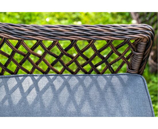 "Доппио" обеденная группа плетеная, цвет коричневый, изображение 9 | Интернет магазин мебели и декора LifeDekor