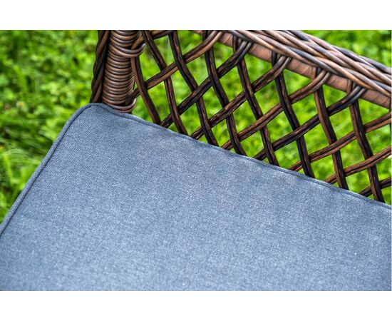 "Доппио" обеденная группа плетеная, цвет коричневый, изображение 10 | Интернет магазин мебели и декора LifeDekor