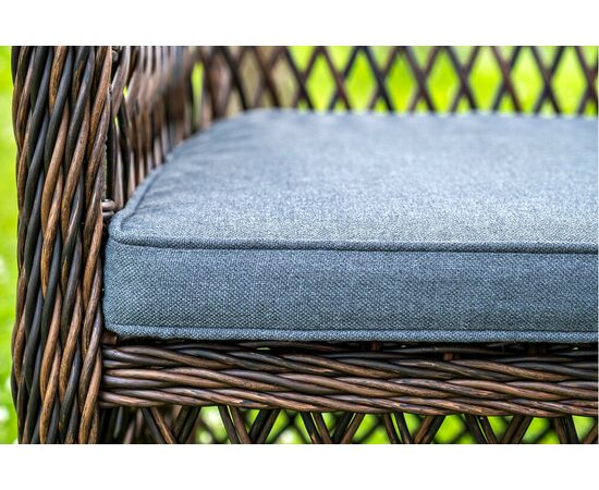 "Доппио" обеденная группа плетеная, цвет коричневый, изображение 11 | Интернет магазин мебели и декора LifeDekor