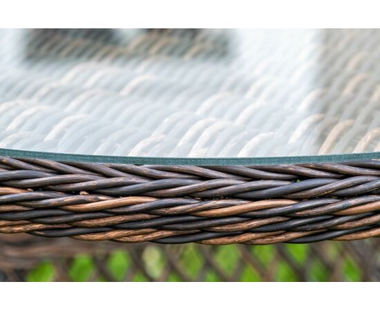 "Доппио" обеденная группа плетеная, цвет коричневый, изображение 13 | Интернет магазин мебели и декора LifeDekor