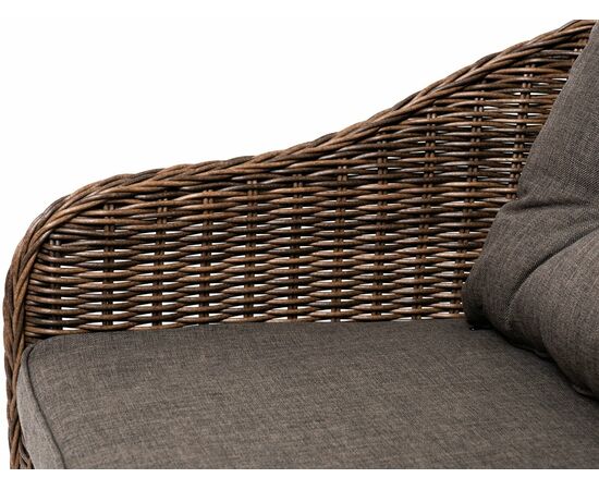 "Равенна" диван двухместный плетенный из ротанга, цвет коричневый, изображение 6 | Интернет магазин мебели и декора LifeDekor