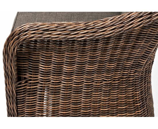 "Равенна" диван двухместный плетенный из ротанга, цвет коричневый, изображение 7 | Интернет магазин мебели и декора LifeDekor