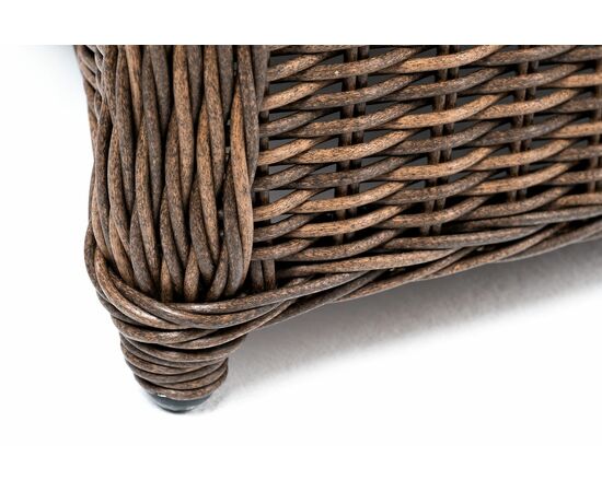 "Равенна" диван двухместный плетенный из ротанга, цвет коричневый, изображение 9 | Интернет магазин мебели и декора LifeDekor