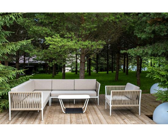 "Касабланка" модульная лаунж-зона из роупа (веревки), каркас из алюминия, изображение 5 | Интернет магазин мебели и декора LifeDekor