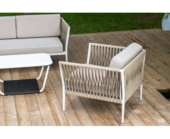 "Касабланка" модульная лаунж-зона из роупа (веревки), каркас из алюминия, изображение 11 | Интернет магазин мебели и декора LifeDekor