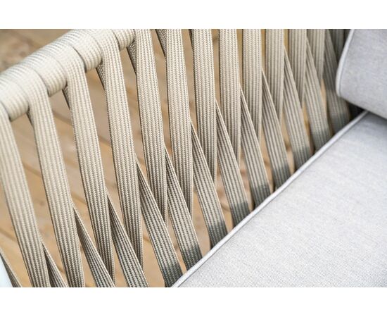 "Касабланка" модульная лаунж-зона из роупа (веревки), каркас из алюминия, изображение 16 | Интернет магазин мебели и декора LifeDekor