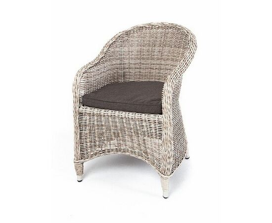 "Равенна" плетеное кресло из искусственного ротанга, цвет бежевый | Интернет магазин мебели и декора LifeDekor