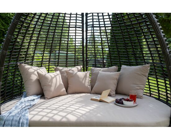 "Тенерифе" плетеная кровать, цвет бронзовый, изображение 5 | Интернет магазин мебели и декора LifeDekor