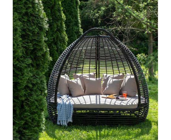 "Тенерифе" плетеная кровать, цвет бронзовый, изображение 8 | Интернет магазин мебели и декора LifeDekor