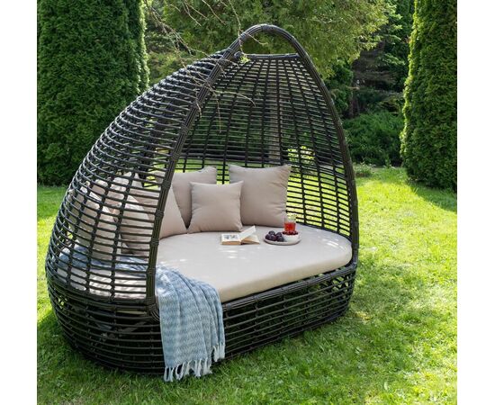 "Тенерифе" плетеная кровать, цвет бронзовый, изображение 9 | Интернет магазин мебели и декора LifeDekor