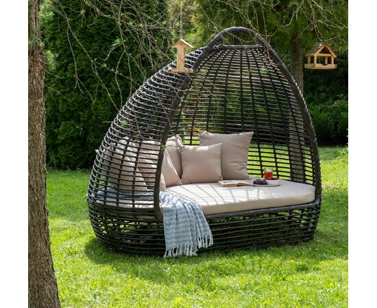 "Тенерифе" плетеная кровать, цвет бронзовый, изображение 11 | Интернет магазин мебели и декора LifeDekor