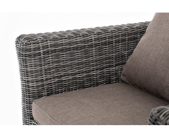 "Капучино Сингл" лаунж-зона из искусственного ротанга, цвет графит, изображение 12 | Интернет магазин мебели и декора LifeDekor