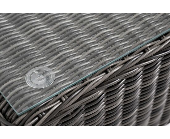 "Капучино Сингл" лаунж-зона из искусственного ротанга, цвет графит, изображение 24 | Интернет магазин мебели и декора LifeDekor