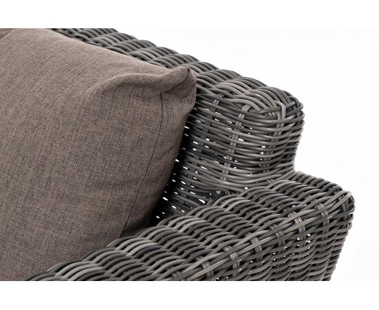 "Капучино Сингл" лаунж-зона из искусственного ротанга, цвет графит, изображение 25 | Интернет магазин мебели и декора LifeDekor