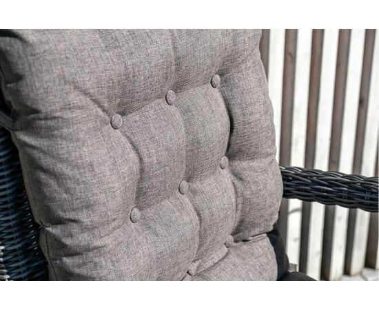 "Толедо" лаунж-зона из искусственного ротанга, цвет графит, изображение 4 | Интернет магазин мебели и декора LifeDekor