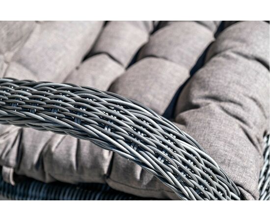 "Толедо" лаунж-зона из искусственного ротанга, цвет графит, изображение 6 | Интернет магазин мебели и декора LifeDekor