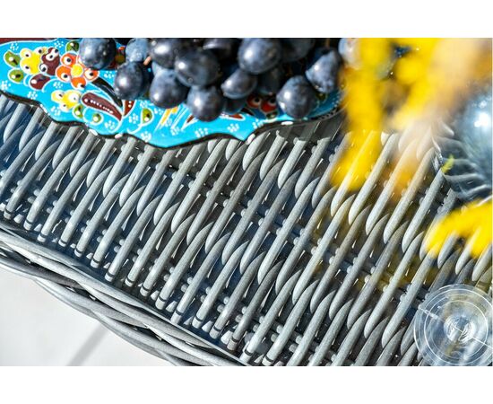 "Толедо" лаунж-зона из искусственного ротанга, цвет графит, изображение 9 | Интернет магазин мебели и декора LifeDekor