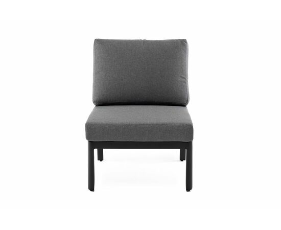 "Париж" модуль диванный алюминиевый центральный, цвет серый, изображение 2 | Интернет магазин мебели и декора LifeDekor