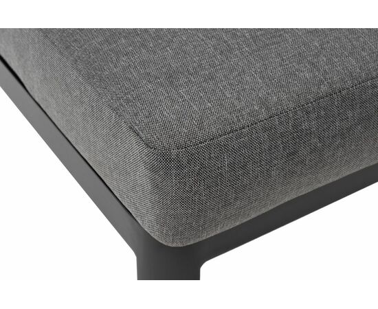 "Париж" модуль диванный алюминиевый центральный, цвет серый, изображение 4 | Интернет магазин мебели и декора LifeDekor